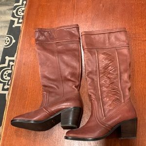 Fossil Brown Leather Boots, Size 7, Never Worn